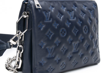 LOUIS VUITTON Navy Coussin PM Crossbody