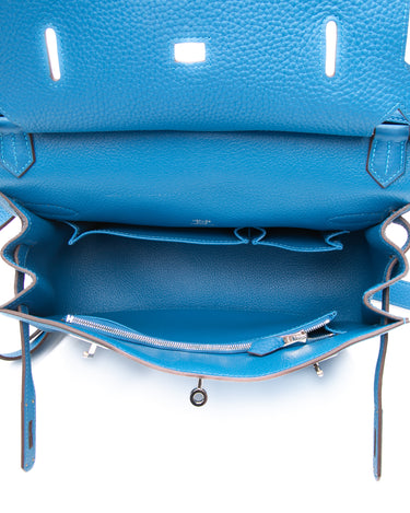 【鮮やかなBlueが美しい♡】HERMES ショルダーバッグ HERMES Bleu Frida Taurillon Clemence Jypsiere 28 Crossbody