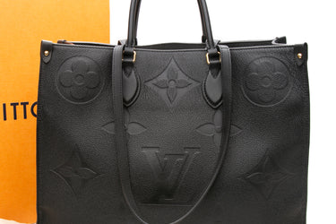LOUIS VUITTON Black Empreinte OnTheGo GM
