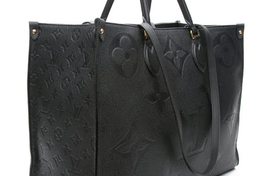 LOUIS VUITTON Black Empreinte OnTheGo GM