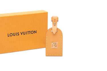 LOUIS VUITTON Vachetta Carryall Luggage Tag (New)