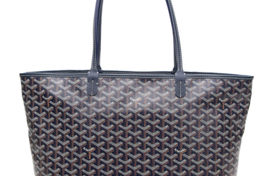 GOYARD Navy Blue Goyardine Artois MM (New)