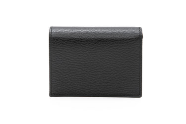 GUCCI GG Black Leather Marmont Card Case Wallet