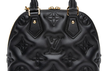 LOUIS VUITTON Black Alma Bubblegram BB Crossbody Bag