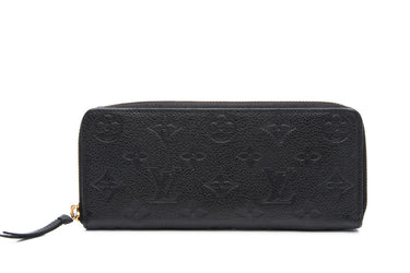 LOUIS VUITTON Clémence Empreinte Noir Wallet