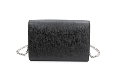 GUCCI Dionysus Black Wallet on Chain