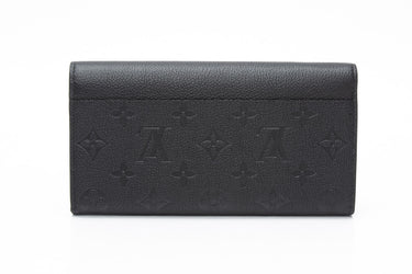 LOUIS VUITTON Black Empreinte Leather Sarah Wallet