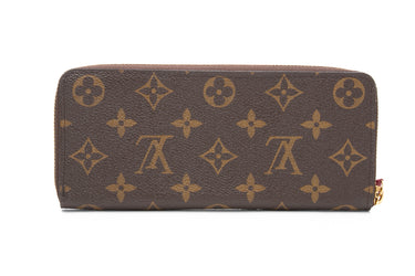 LOUIS VUITTON Monogram Fuchsia Clemence Wallet