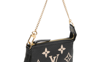 Louis Vuitton Mini Pochette Accessoires Bicolor Empreinte Leather