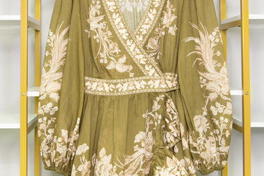 ZIMMERMANN Anneke Floral Wrap Mini Dress Size 4