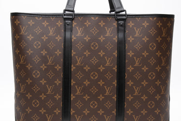 LOUIS VUITTON Monogram Macassar Weekend Tote Bag GM With Removable Pouch (New)