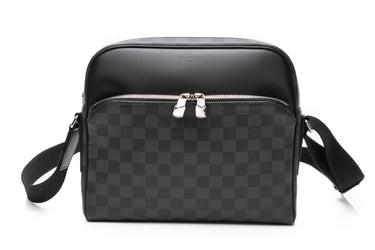 LOUIS VUITTON Damier Graphite Reporter Messenger PM