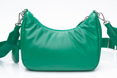 PRADA Mango Green Padded Nappa-Leather Prada Re-Edition 2005 Shoulder Bag