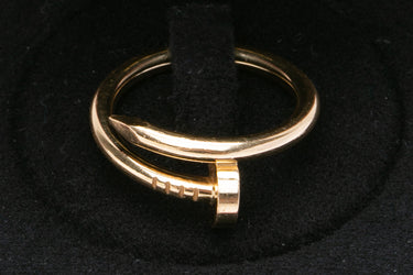 CARTIER 18k Yellow Gold Juste Un Clou Ring Size 58 US 8.25