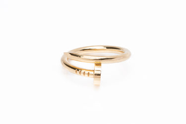 CARTIER 18k Yellow Gold Juste Un Clou Ring Size 58 US 8.25