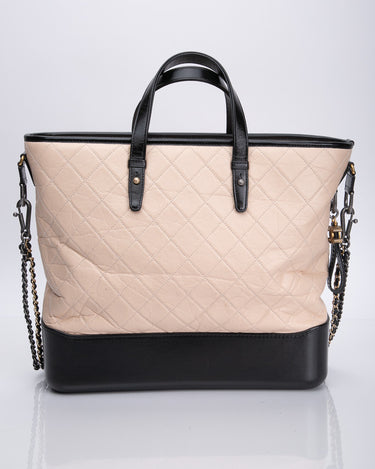 Chanel Burgundy/Black Quilted Caviar Leather Shopping Fever Tote Bag -  Yoogi's Closet