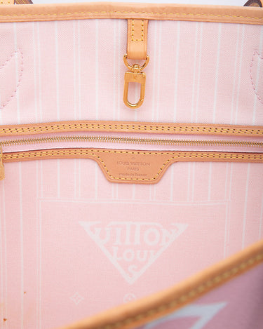louis vuitton tote pink inside