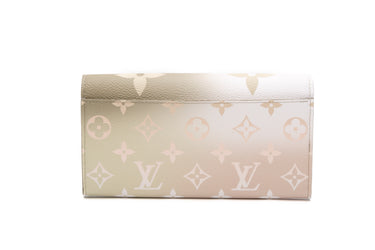 LOUIS VUITTON Sunset Kaki Sarah Wallet
