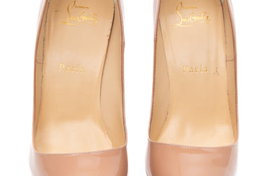 CHRISTIAN LOUBOUTIN So Kate 120 Patent Nude Pumps 38