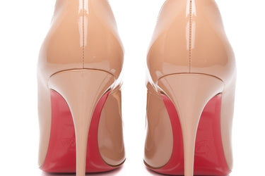 CHRISTIAN LOUBOUTIN So Kate 120 Patent Nude Pumps 38