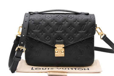 LOUIS VUITTON Black Empreinte Pochette Metis Crossbody Bag