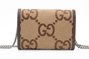 GUCCI Dionysus Jumbo GG Chain Wallet Crossbody Bag