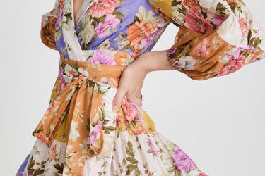 ZIMMERMANN Pattie Floral Cotton Mini Dress Size 1