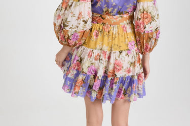ZIMMERMANN Pattie Floral Cotton Mini Dress Size 1