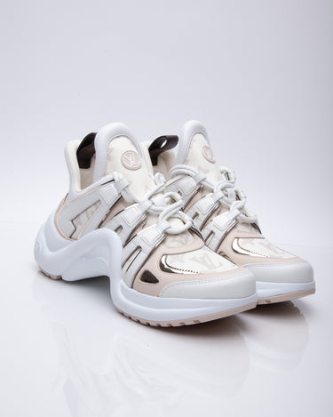 Louis Vuitton, Shoes, Louis Vuitton Archlight Silver Metallic Sneakers  Shoes