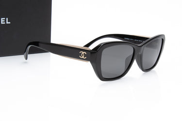 CHANEL Acetate Polarized Butterfly Sunglasses