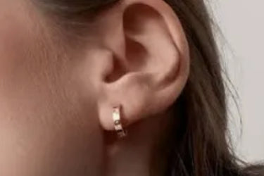 CARTIER Yellow 18k Gold Small Love Hoop Earrings