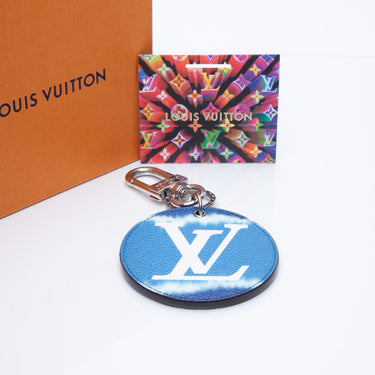 LOUIS VUITTON Monogram Escale Bag Charm Key Holder Blue