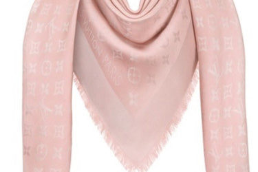 LOUIS VUITTON Monogram Velvet Rose Shine Shawl (New)