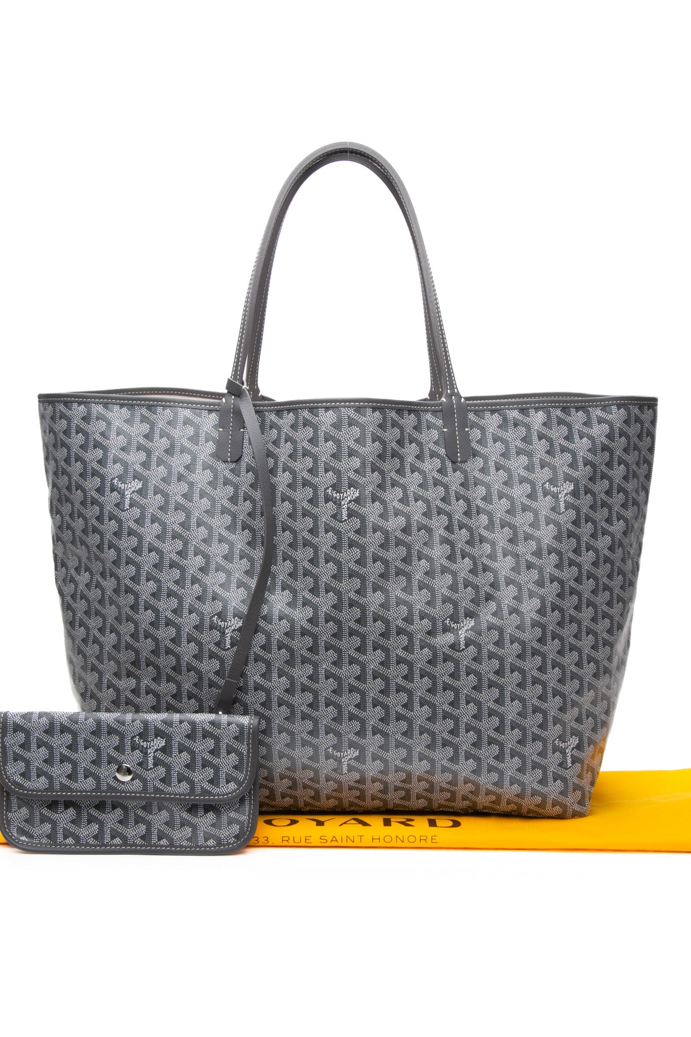 Goyard グレー サンルイ GM GOYARD Grey Goyardine Saint Louis GM Bag (New) – Luxury Labels