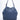 CHANEL Blue Deerskin Chevron Medium Chain Bucket Bag