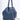 CHANEL Blue Deerskin Chevron Medium Chain Bucket Bag
