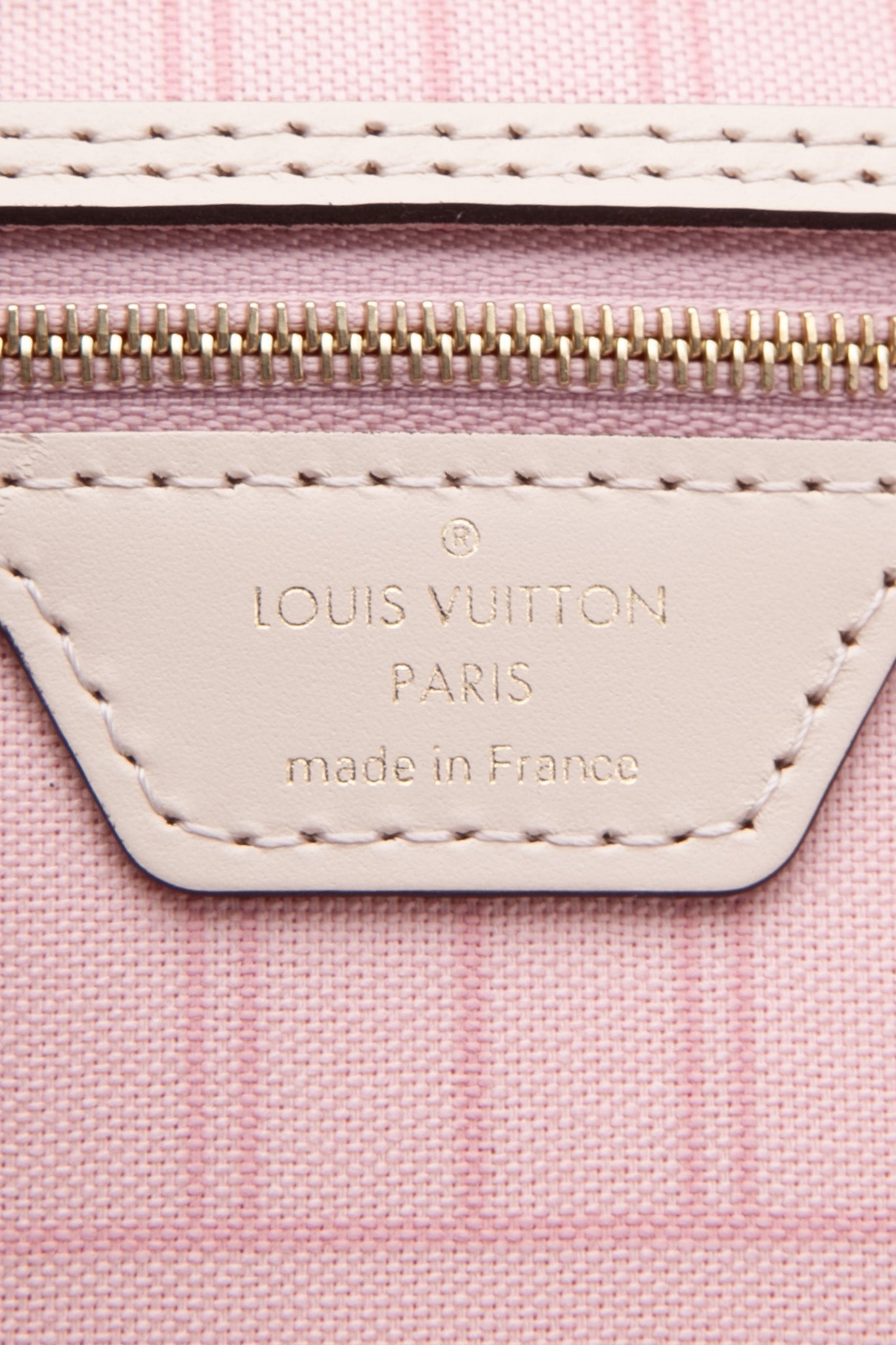 Rare! Louis Vuitton Damier Azur Neverfull MM SL Rose Pink Braided Strap