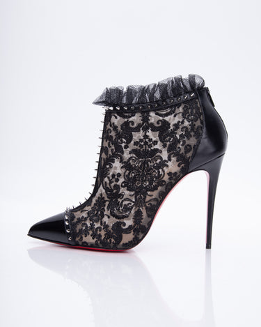 CHRISTIAN LOUBOUTIN Alix 100 studded suede boots · VERGLE