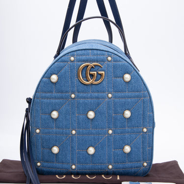 Gucci GG Supreme Monogram Black Canvas Leather Trim Web Strap Mini Tot –  Queen Bee of Beverly Hills