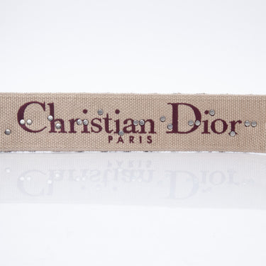 DIOR Oblique Studded Burgundy Shoulder Strap (New)