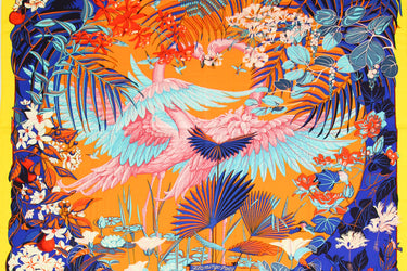 HERMES Flamingo Party Scarf/ Shawl