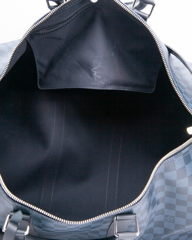 Louis Vuitton Keepall Bandouliere Damier Cobalt 55 Black/Cobalt - US