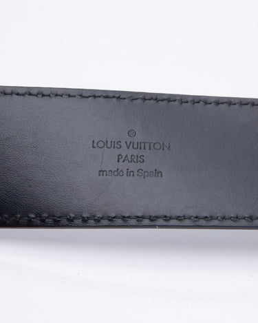 Pre-owned Louis Vuitton Black Damier Graphite Canvas Initiales