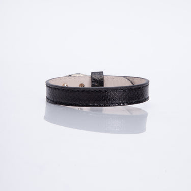 BVLGARI Serpenti Forever Black Leather Bracelet