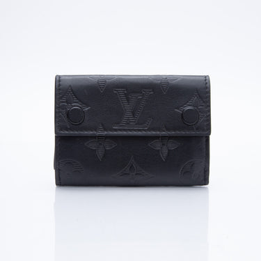 LOUIS VUITTON Discovery Compact Black Leather Wallet