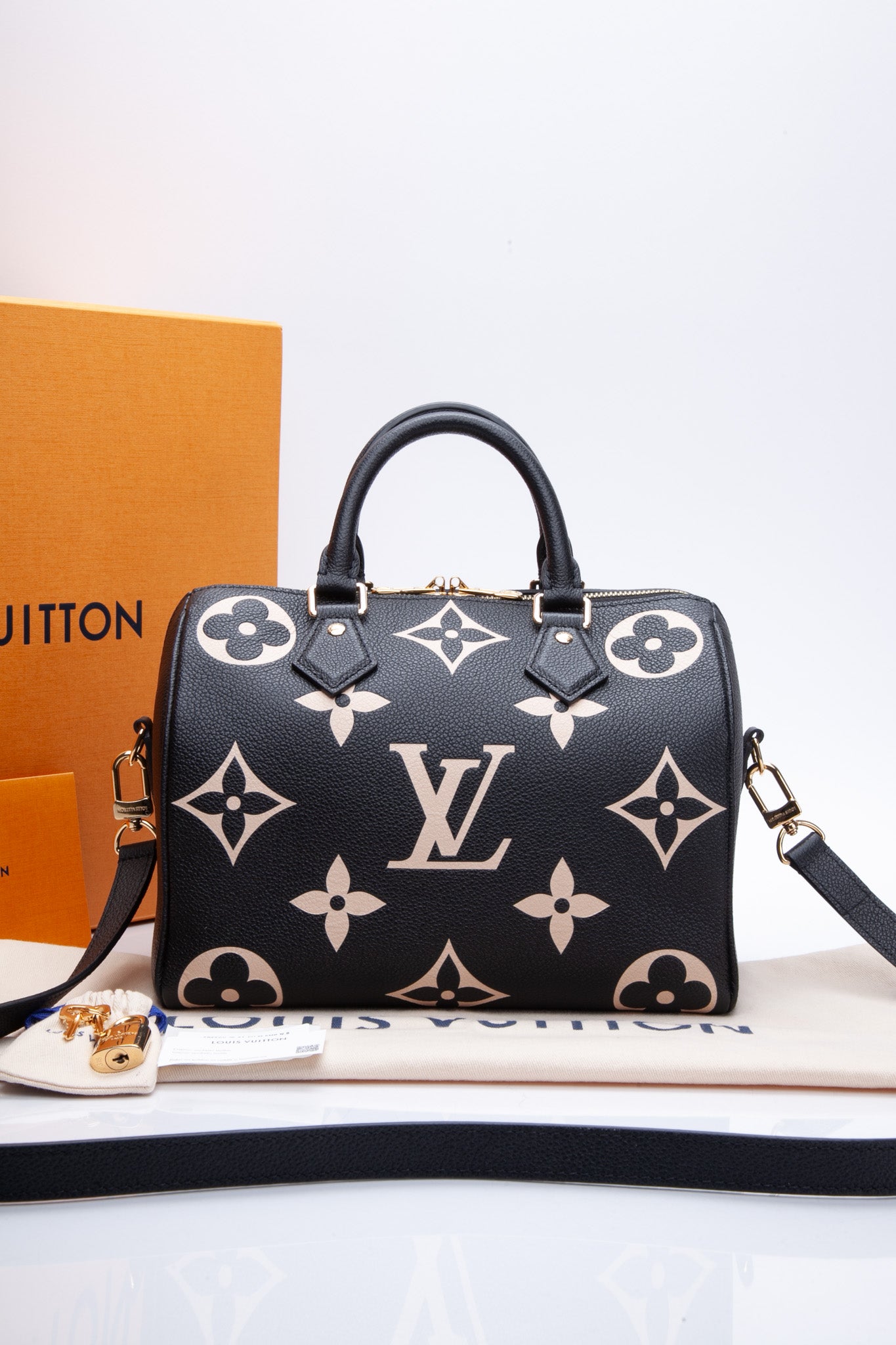 25 monogram empreinte leather handbags