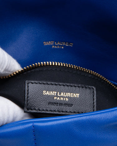 Louis Vuitton Denim Quilted Mini Loulou Puffer Monogram Chain Satchel Blue  Black