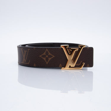 Game in Louis Vuitton Initiales Damier Azur belt and Tower High