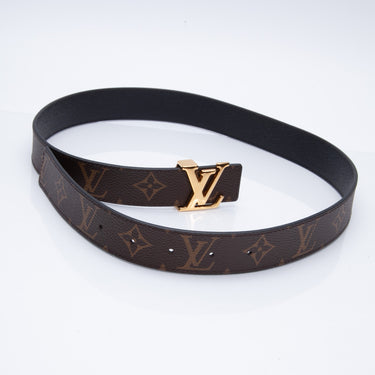 Louis Vuitton, Accessories, Louis Vuitton Lv Initiales Belt Monogram  Canvas Thin 75 Brown