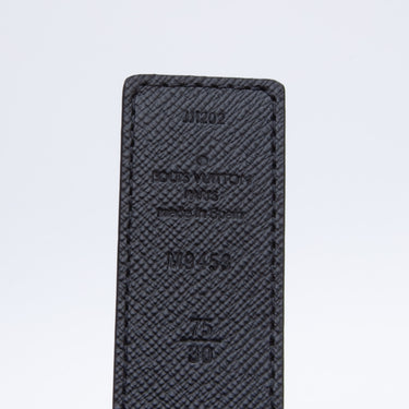 LV Initials 30MM Reversible Belt - Luxury Monogram Canvas Grey